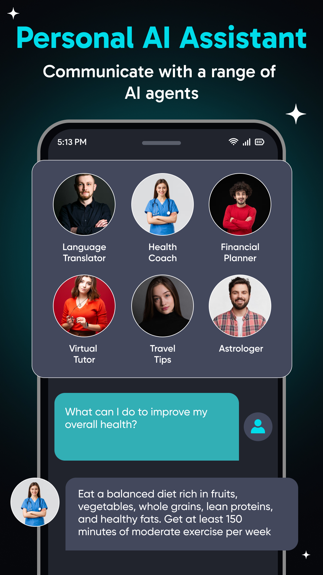 اسکرین شات 4 برنامه Smart Chatbot: AI Assistant
