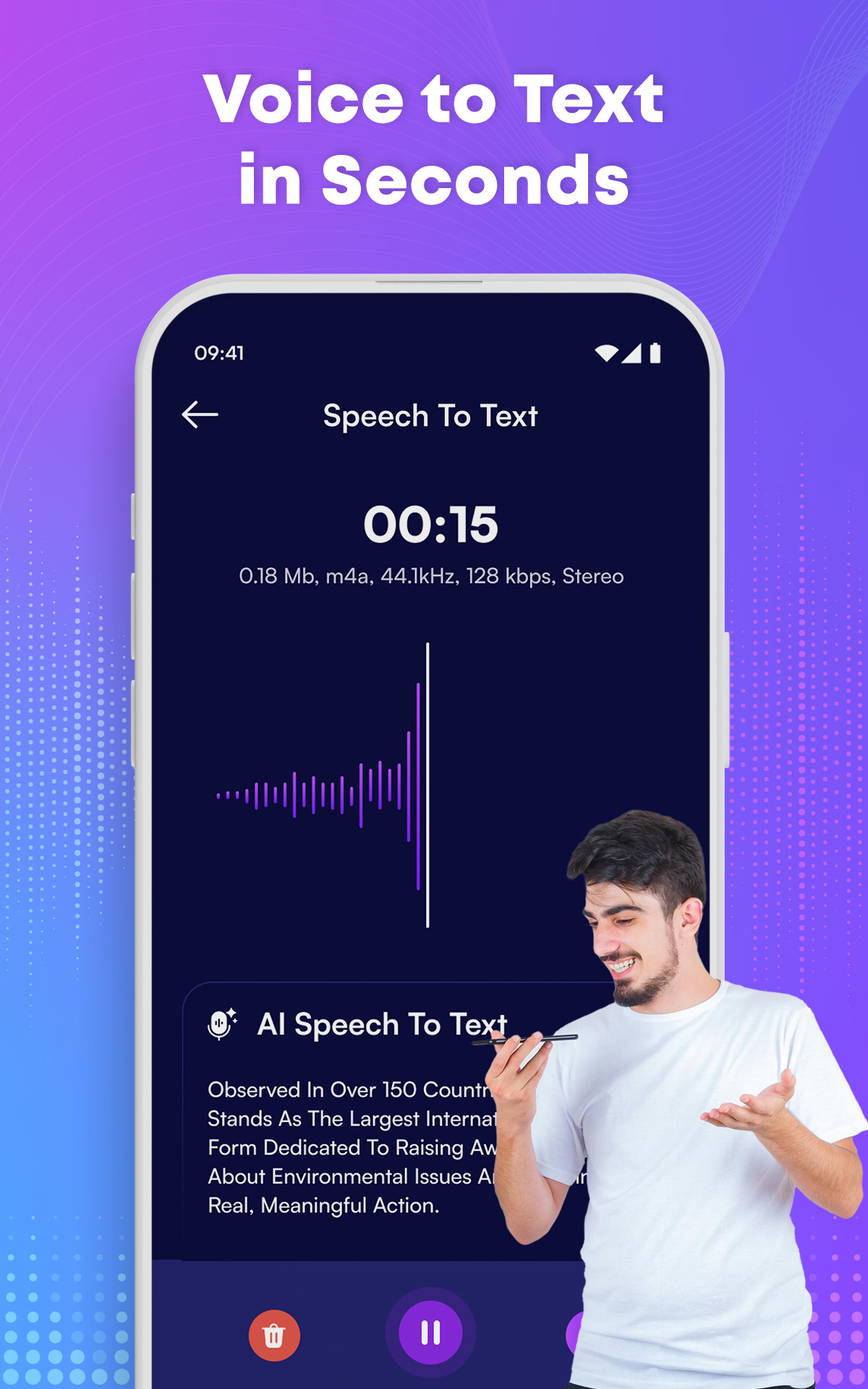 اسکرین شات 3 برنامه AI Voice Changer : Modifier