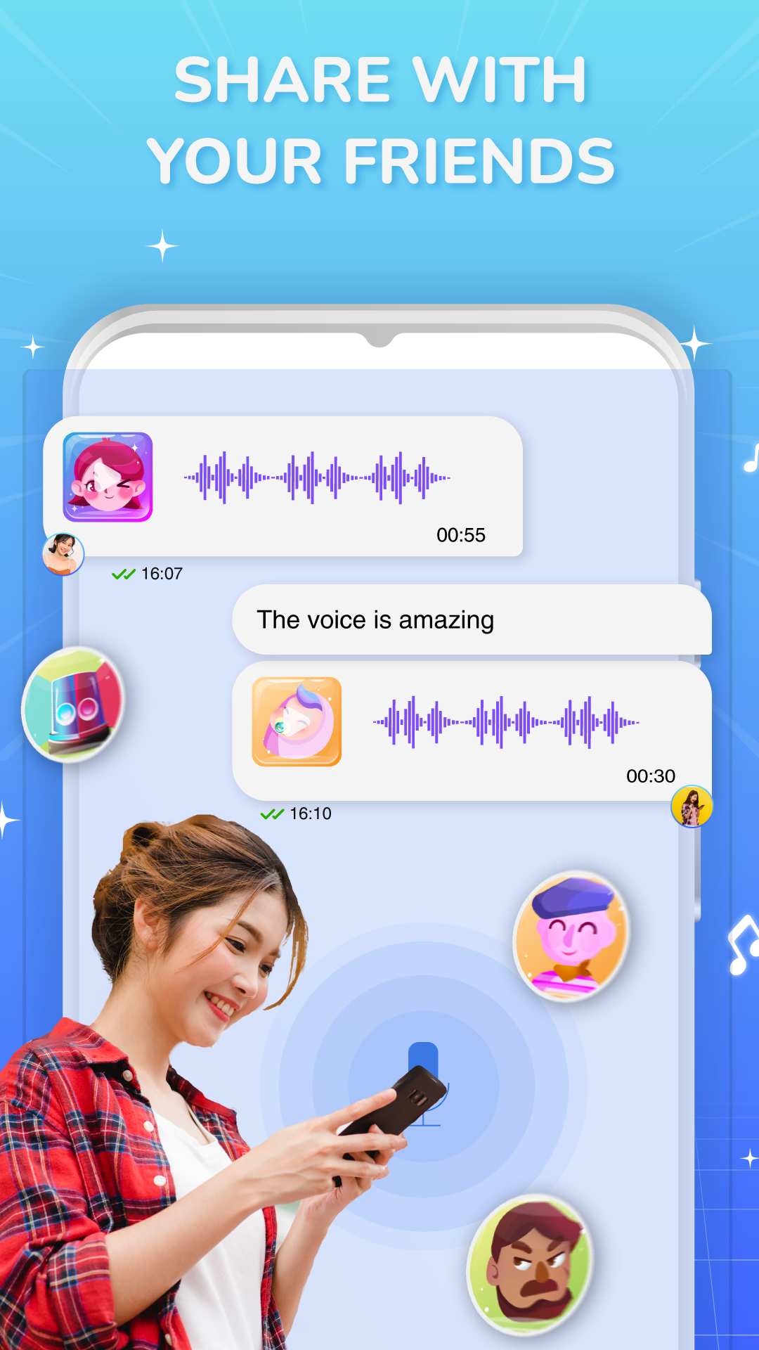 اسکرین شات 5 برنامه Voice Changer, Voice Effects