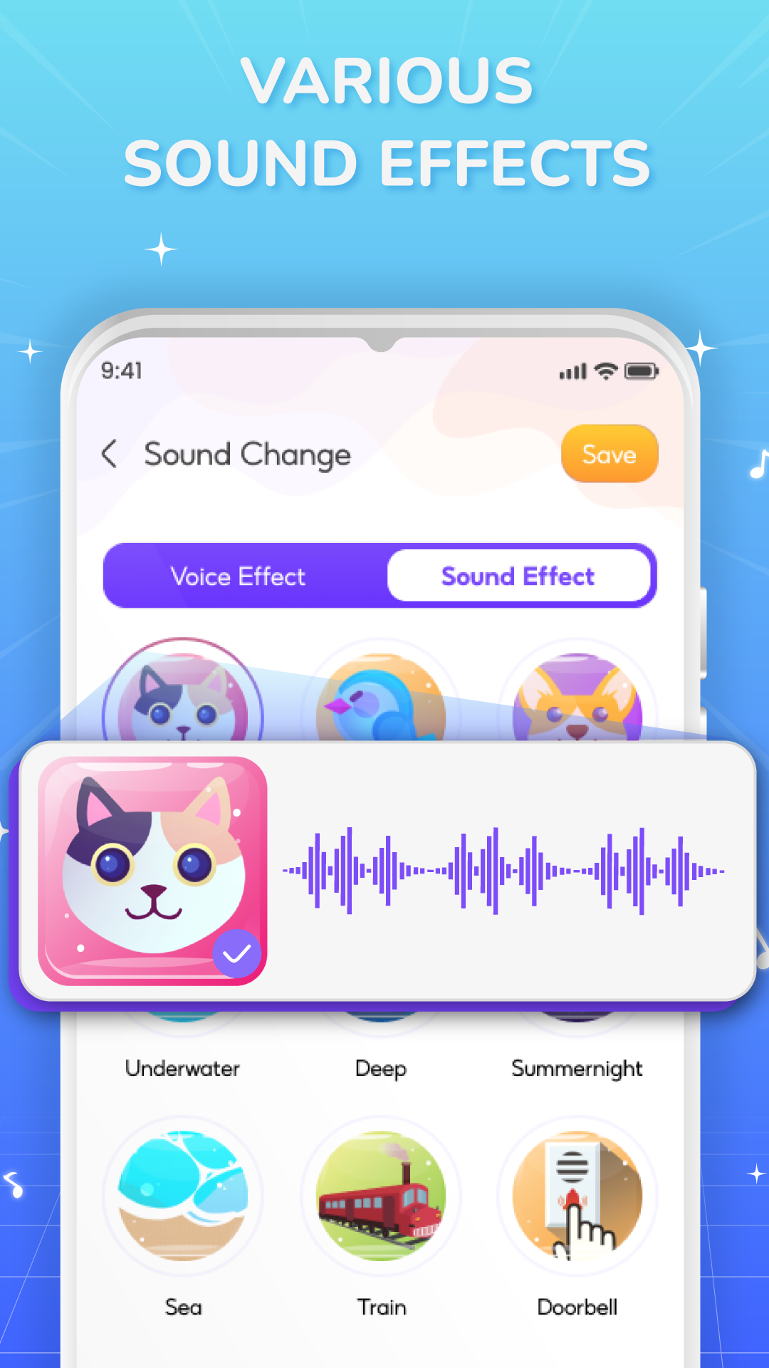 اسکرین شات 3 برنامه Voice Changer, Voice Effects