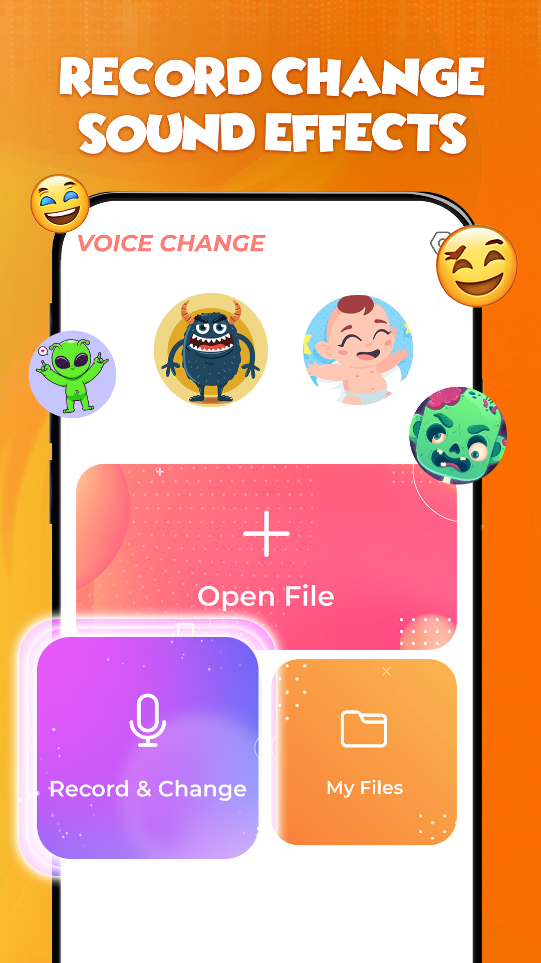 اسکرین شات 1 برنامه Voice Changer & Sound Effects
