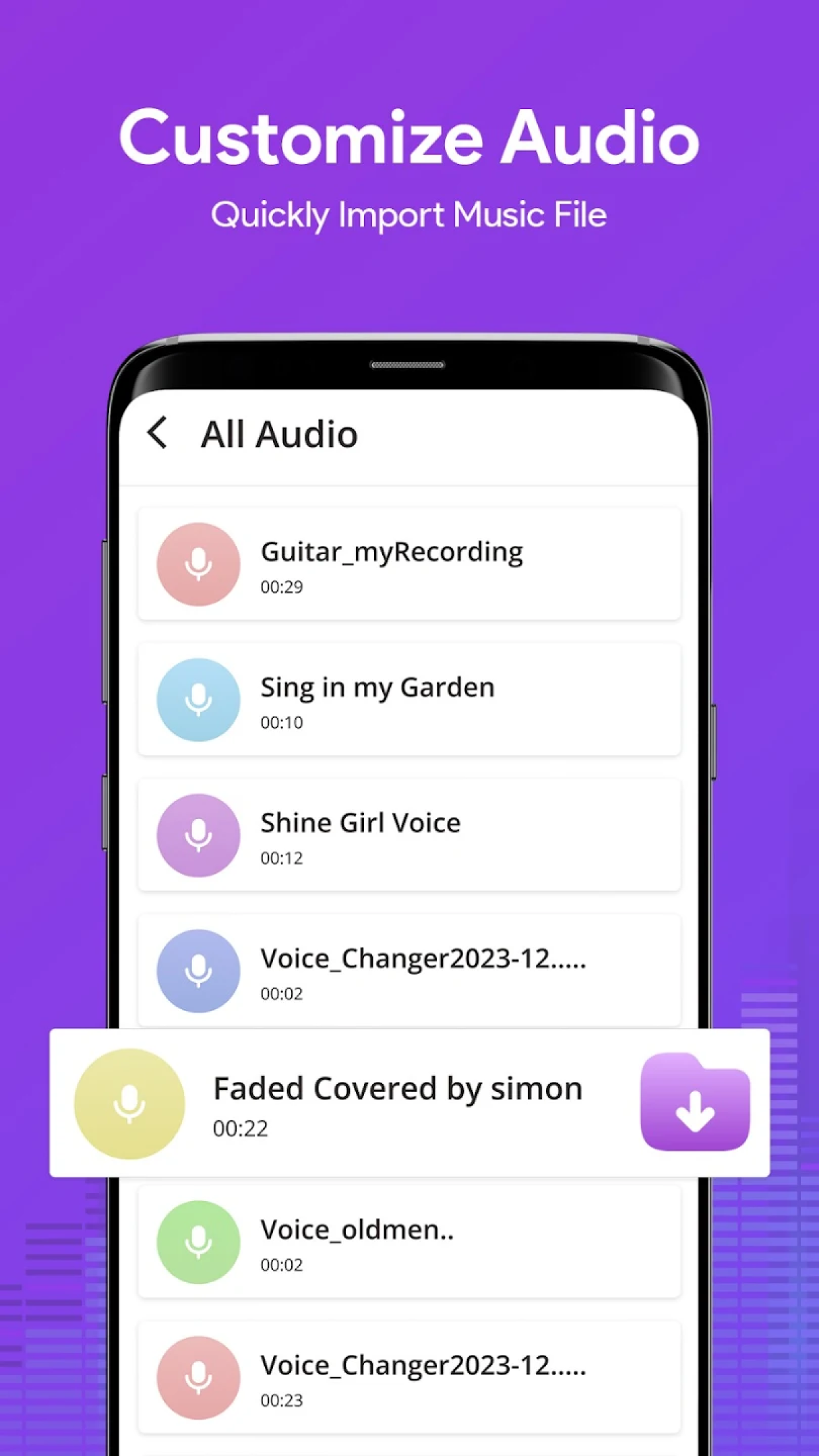 اسکرین شات 4 برنامه AI Voice Changer Sound Effects