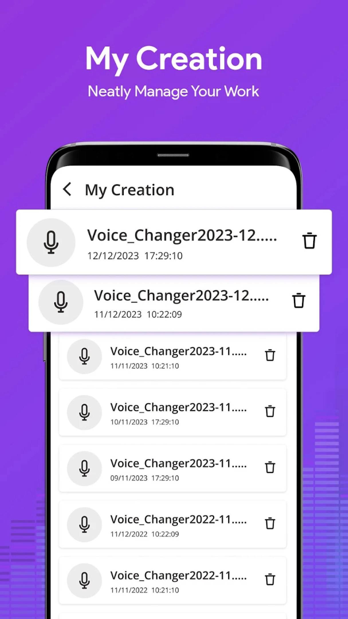 اسکرین شات 6 برنامه AI Voice Changer Sound Effects