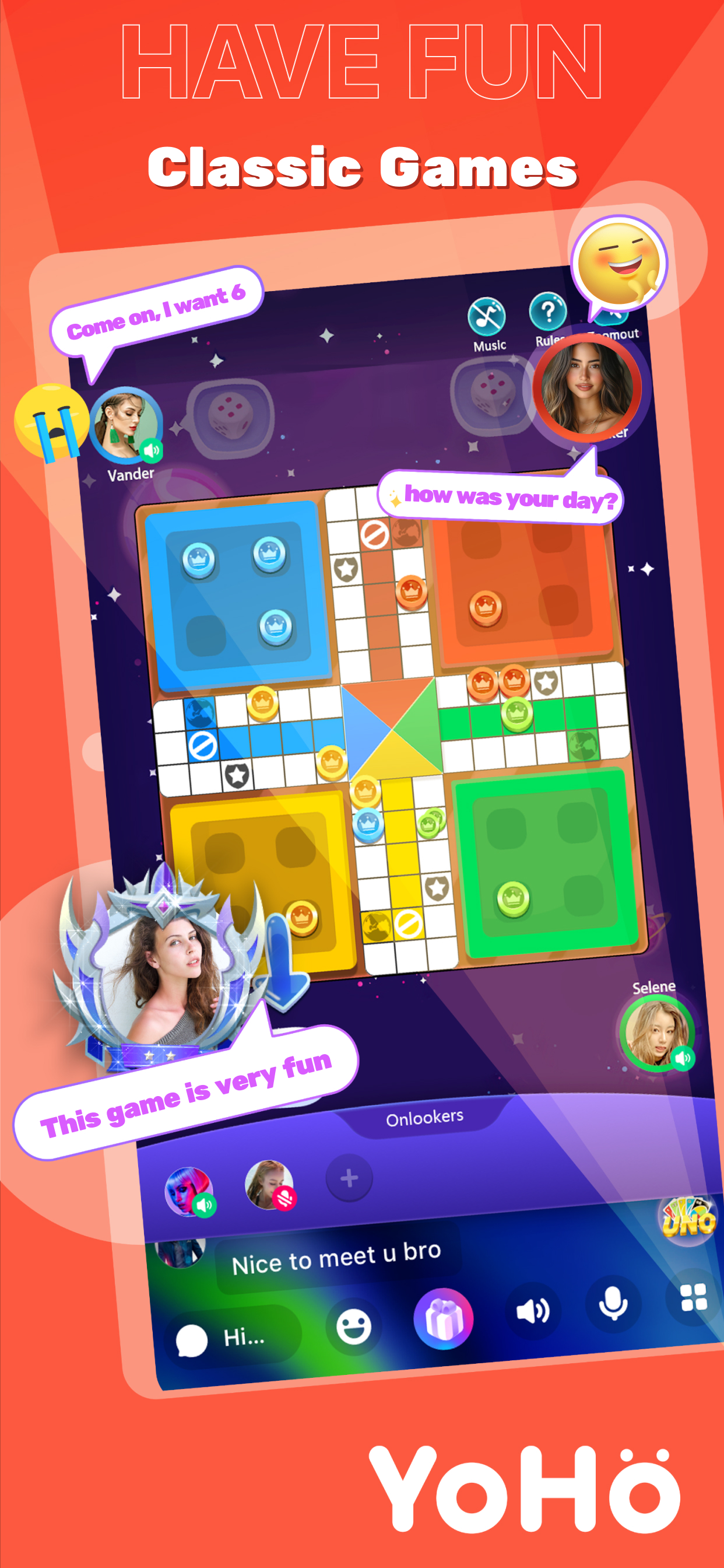 اسکرین شات 3 برنامه YoHo: Group Voice Chat Room