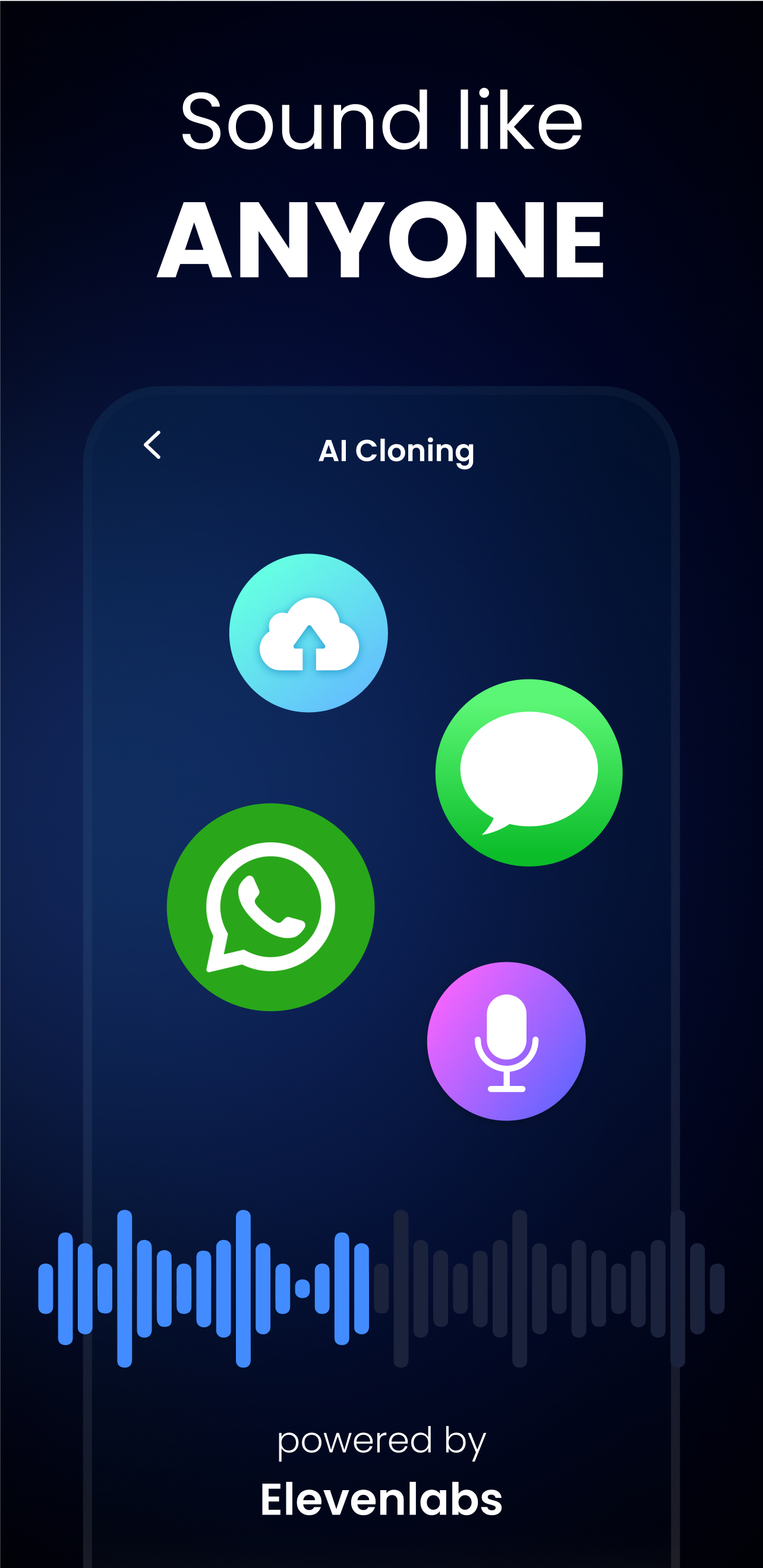 اسکرین شات 2 برنامه Voice & Face Cloning: Clony AI