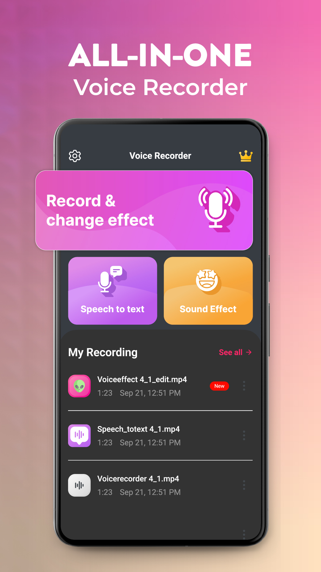اسکرین شات 8 برنامه Voice Recorder: Voice Notes