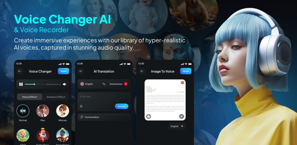 اسکرین شات 7 برنامه Voice Changer AI & Recorder