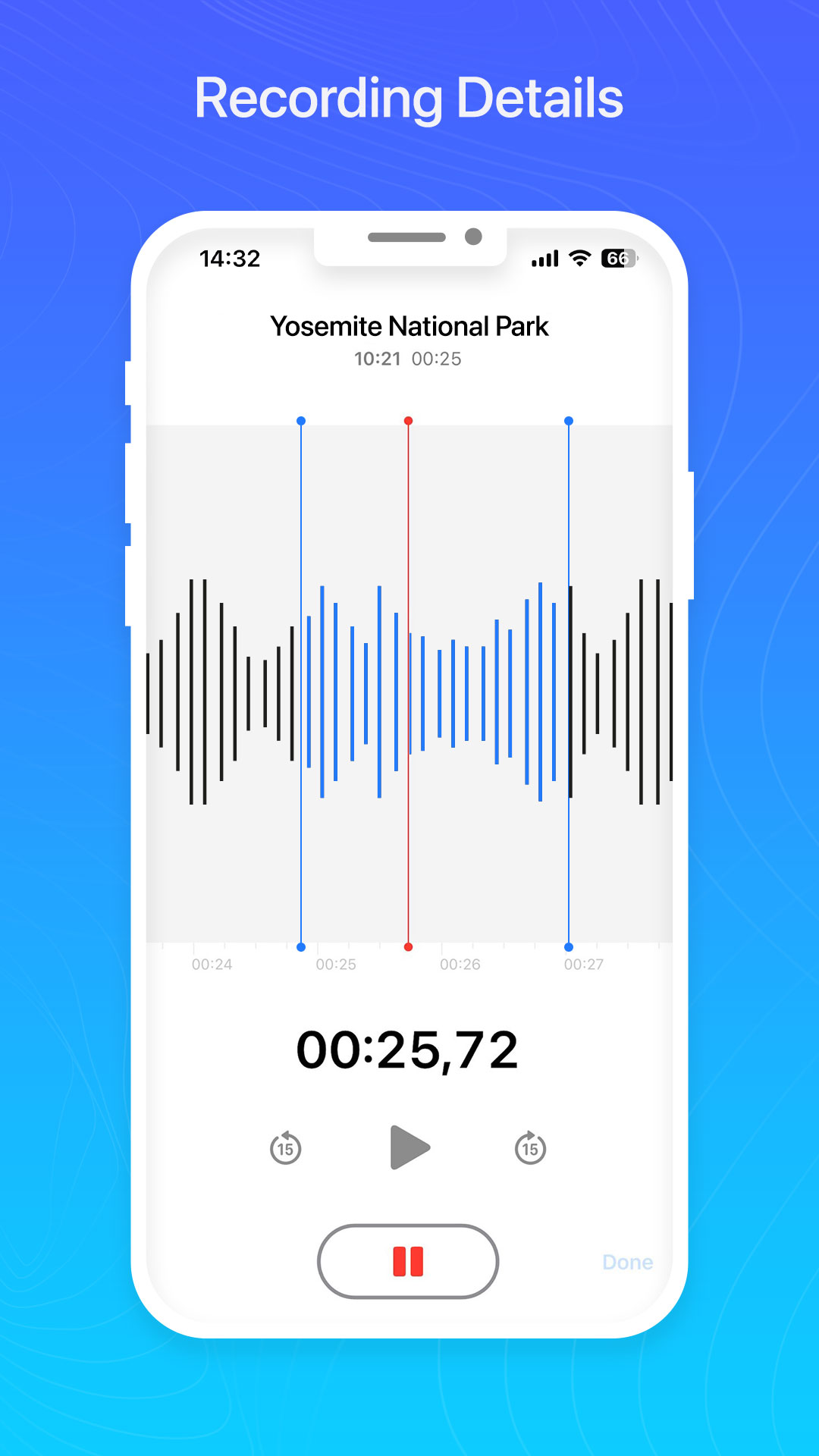اسکرین شات 3 برنامه Voice Recorder Phone 15 -OS 17