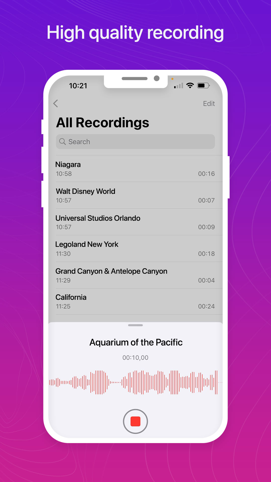 اسکرین شات 2 برنامه Voice Recorder Phone 15 -OS 17
