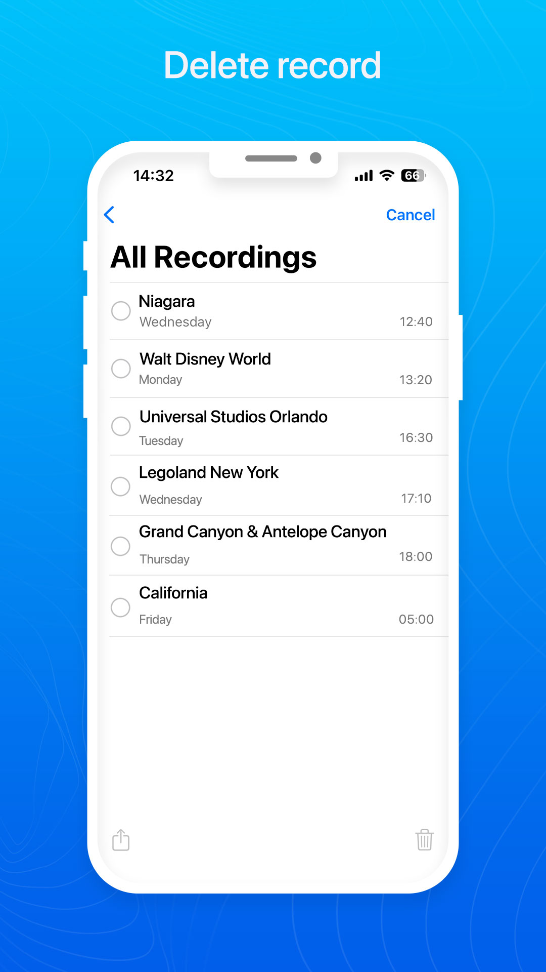 اسکرین شات 5 برنامه Voice Recorder Phone 15 -OS 17