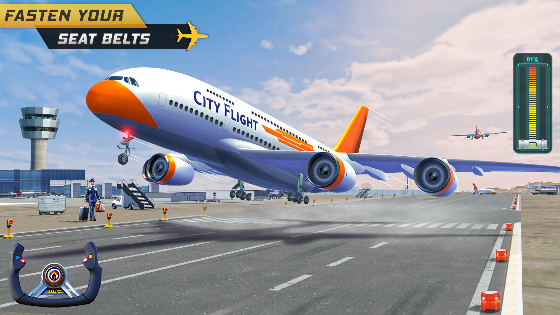 اسکرین شات 2 بازی SkyDrift: Airplane Game 3D