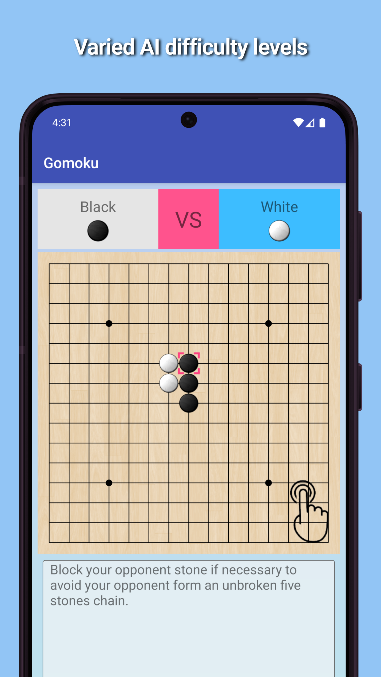اسکرین شات 8 بازی Gomoku - 2 player Tic Tac Toe