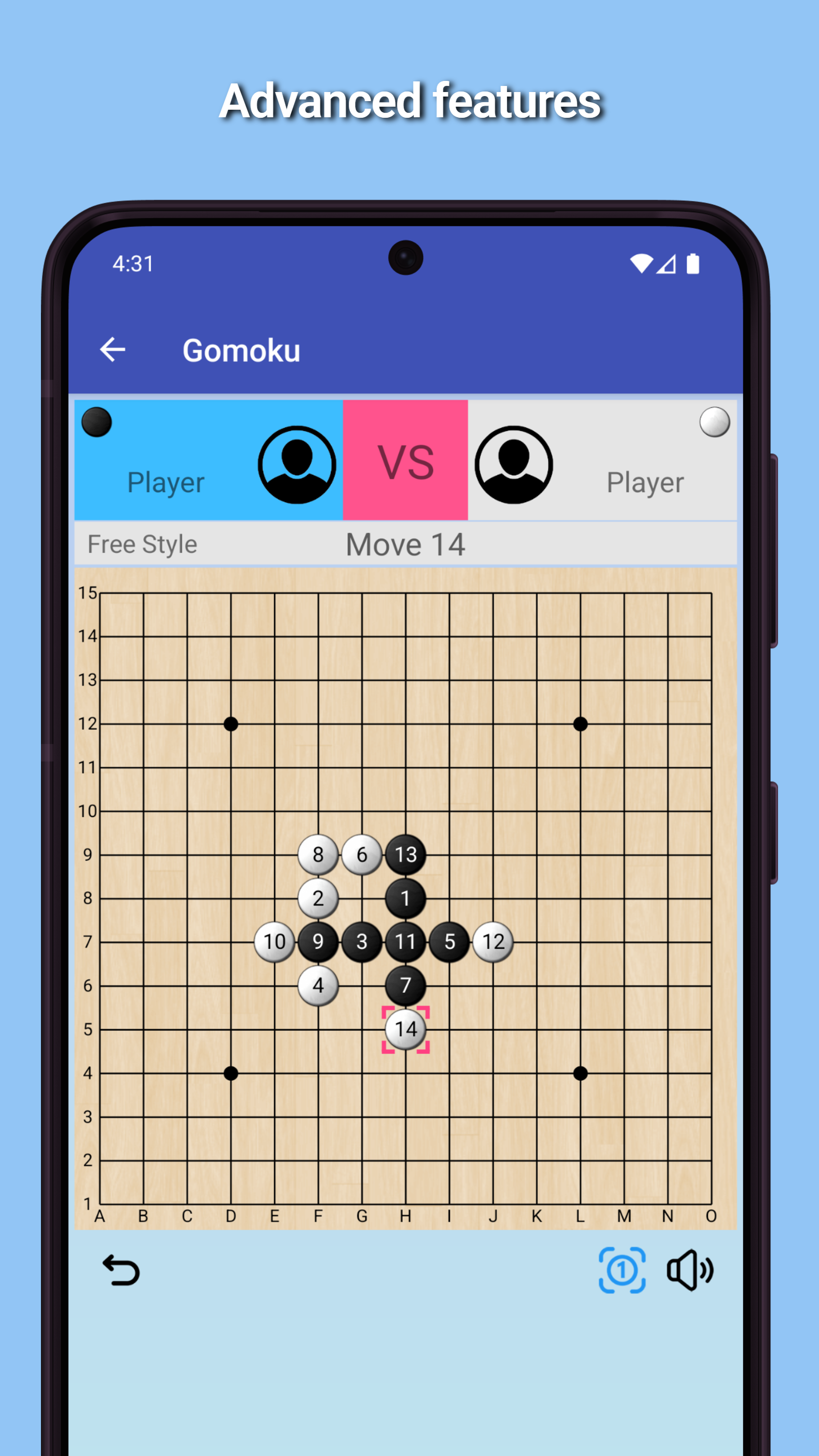 اسکرین شات 2 بازی Gomoku - 2 player Tic Tac Toe