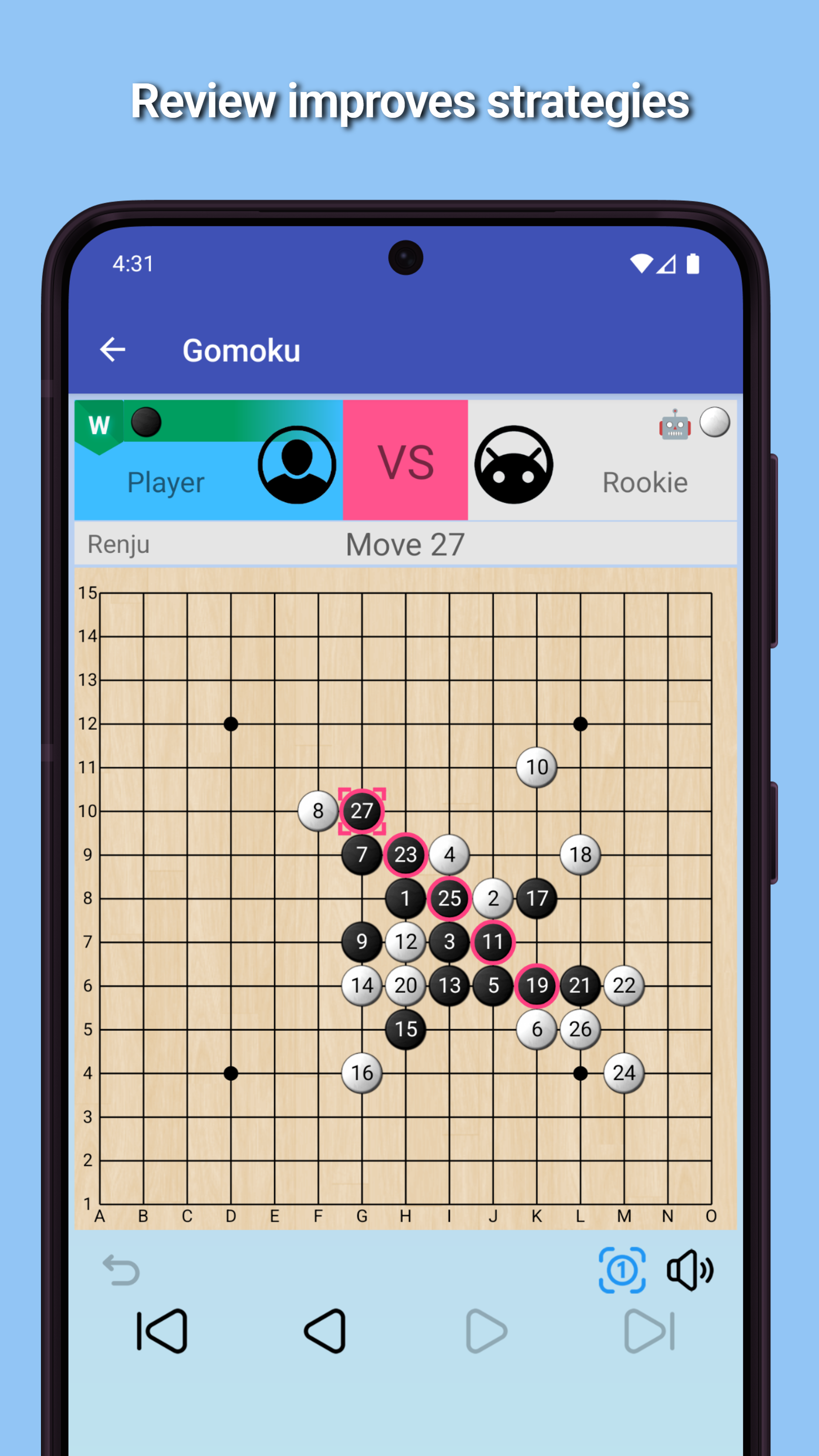 اسکرین شات 3 بازی Gomoku - 2 player Tic Tac Toe