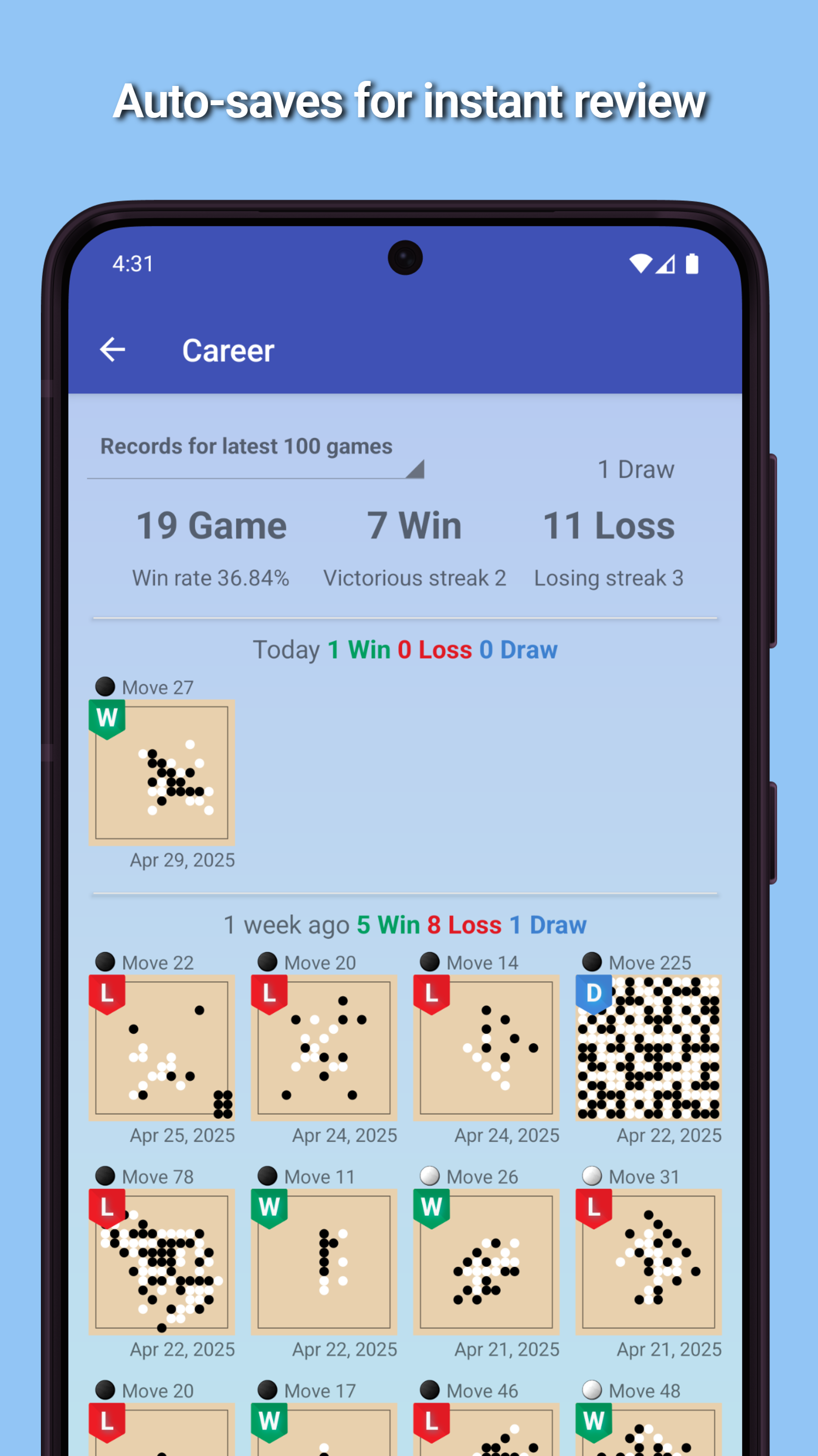 اسکرین شات 4 بازی Gomoku - 2 player Tic Tac Toe