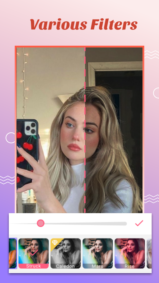 اسکرین شات 5 برنامه Crown Heart Photo Editor