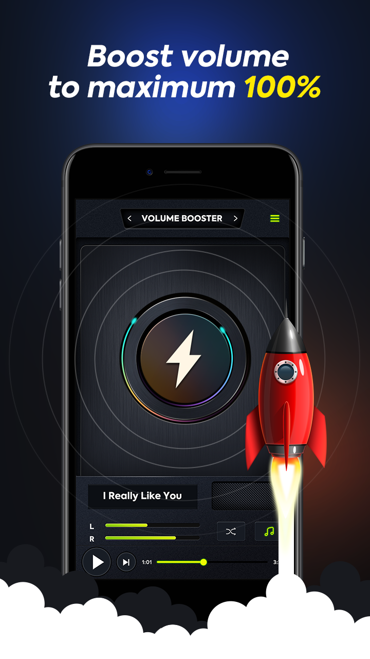 اسکرین شات 2 برنامه Volume Booster - Music Player