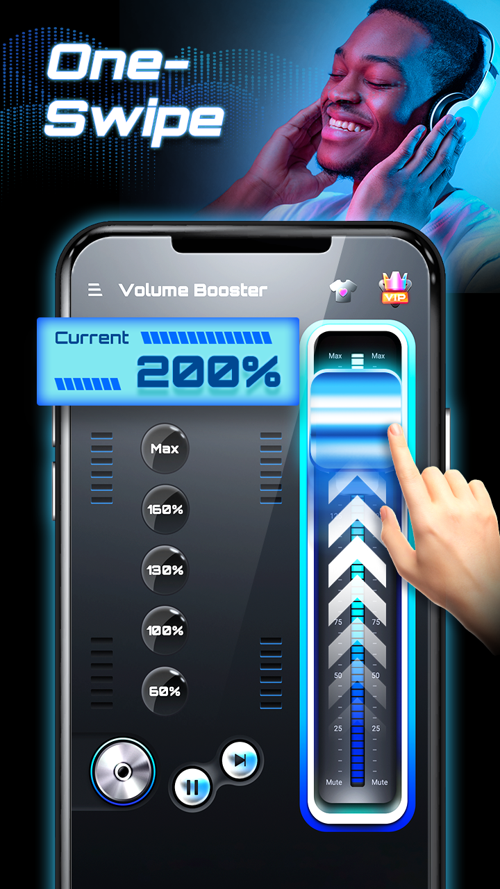اسکرین شات 4 برنامه Volume Booster - Sound Booster