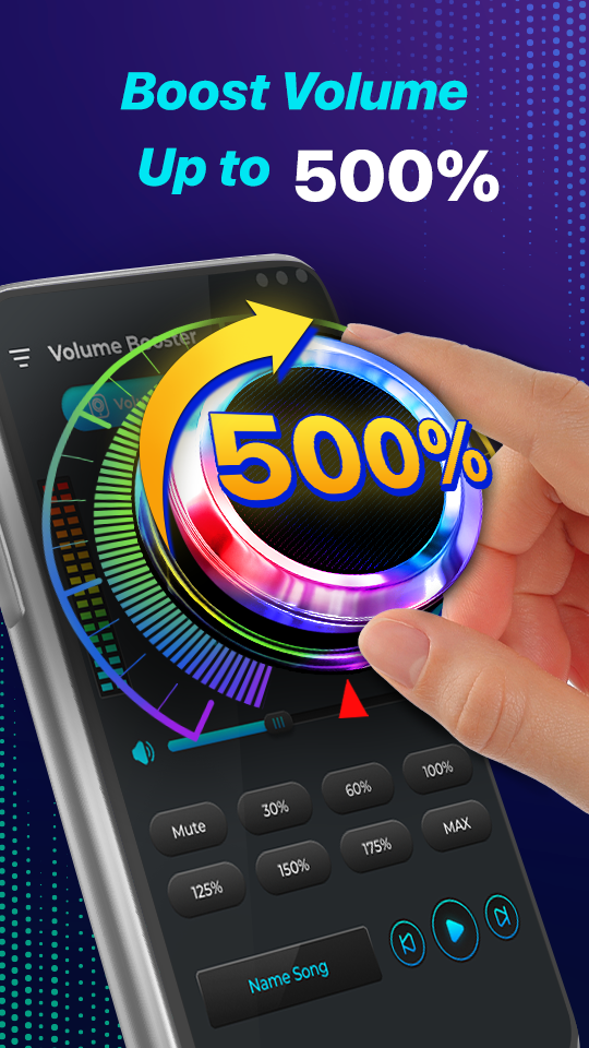 اسکرین شات 2 برنامه Volume Booster - Equalizer