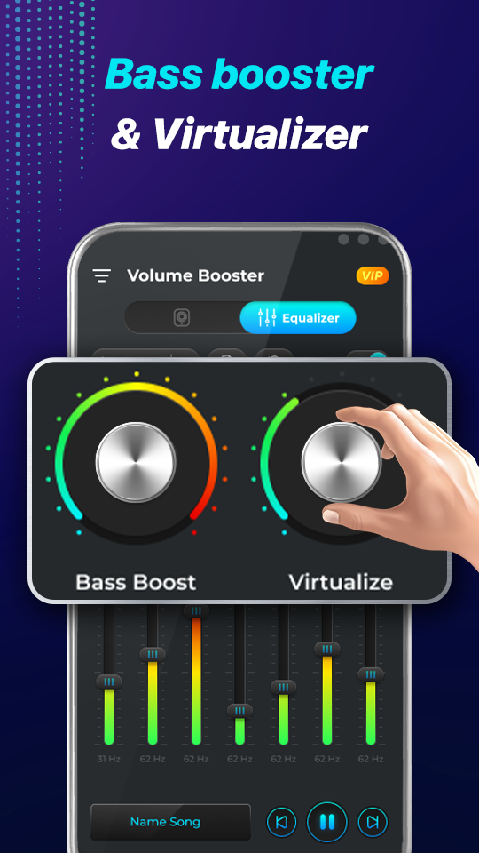 اسکرین شات 3 برنامه Volume Booster - Equalizer
