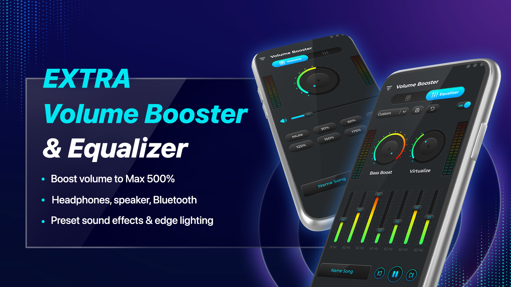 اسکرین شات 1 برنامه Volume Booster - Equalizer