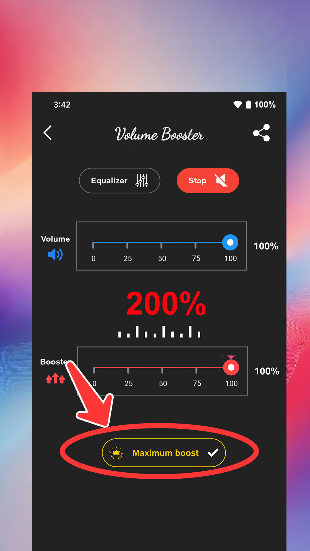 اسکرین شات 5 برنامه Volume Booster : Sound Booster