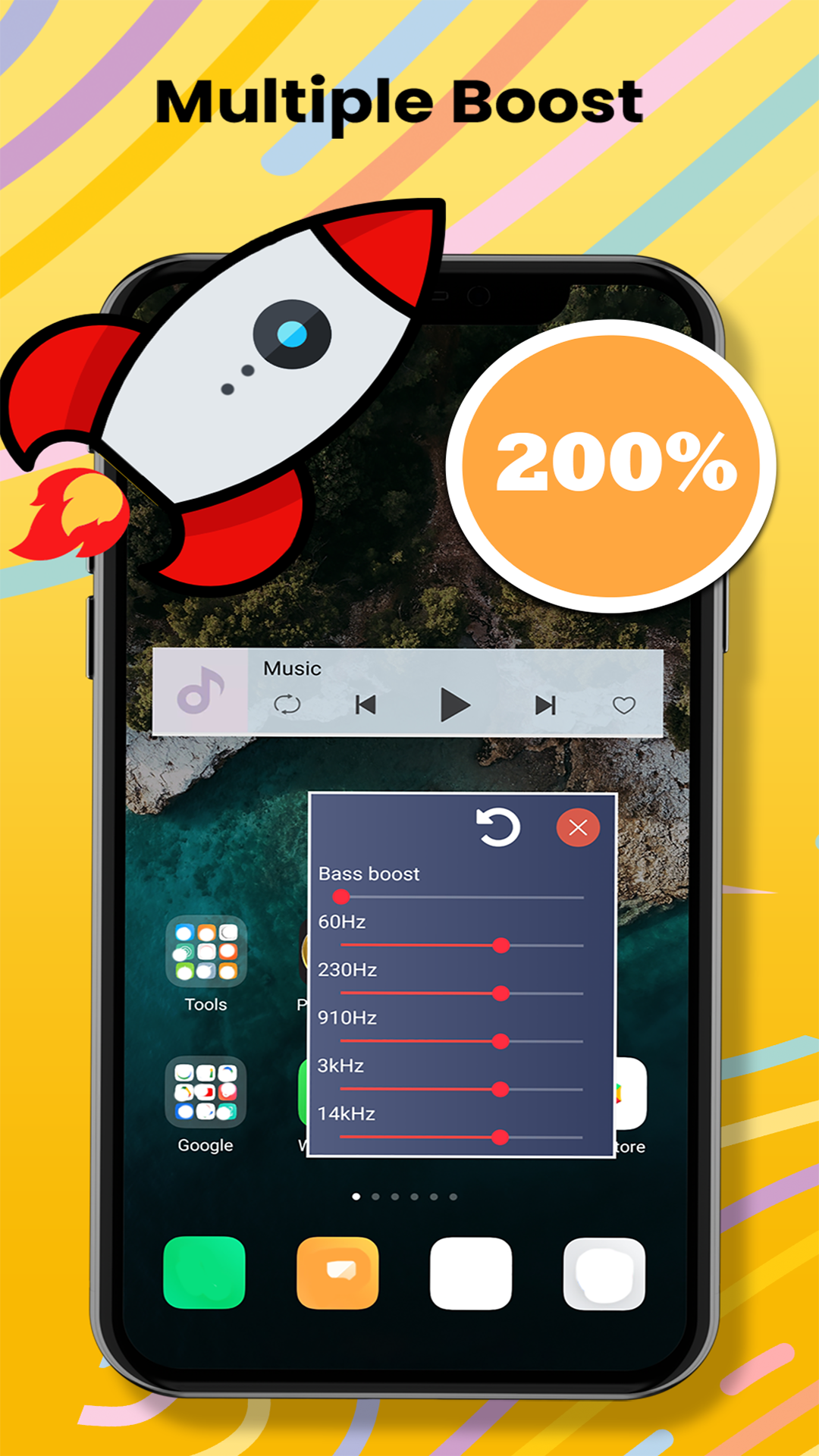 اسکرین شات 4 برنامه Volume Booster Equalizer