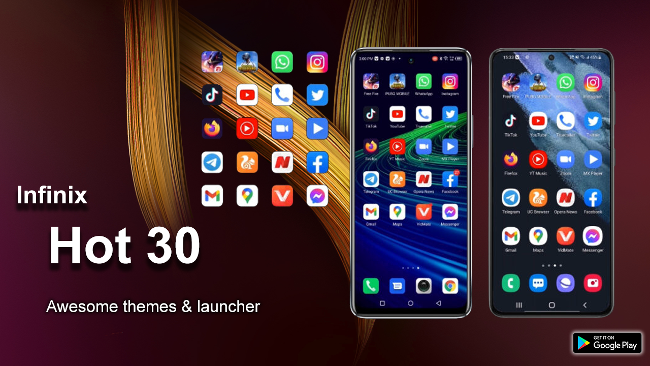 اسکرین شات 1 برنامه Infinix Hot 30 Launcher:Themes