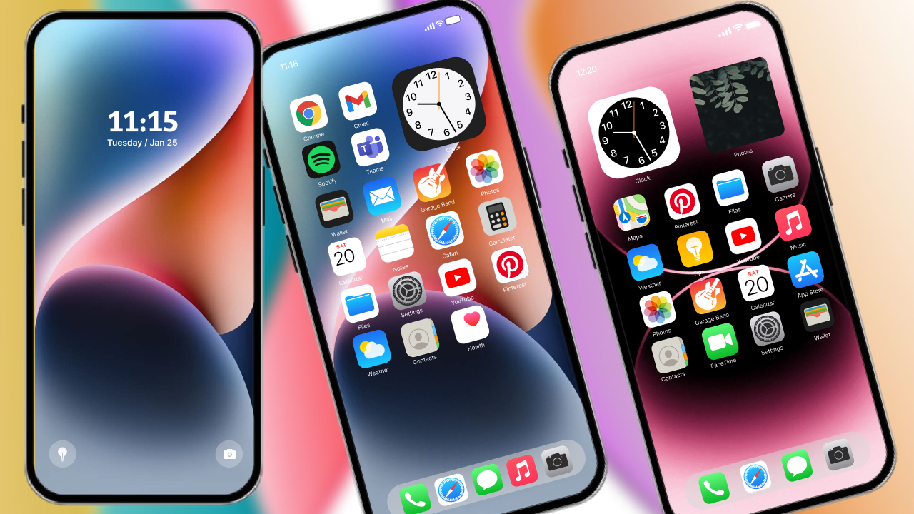 اسکرین شات 1 برنامه iPhone 14 Themes & Launcher