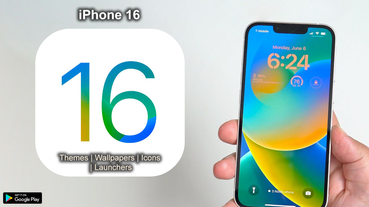 اسکرین شات 1 برنامه iPhone 16 Pro Theme & Launcher