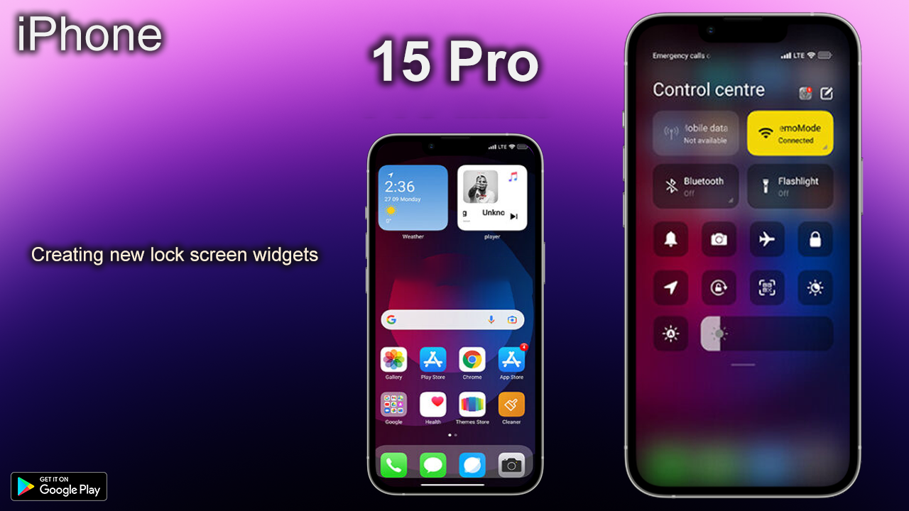 اسکرین شات 4 برنامه iPhone 15 Pro Theme: Wallpaper