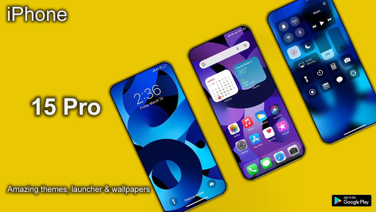 اسکرین شات 1 برنامه iPhone 15 Pro Theme: Wallpaper