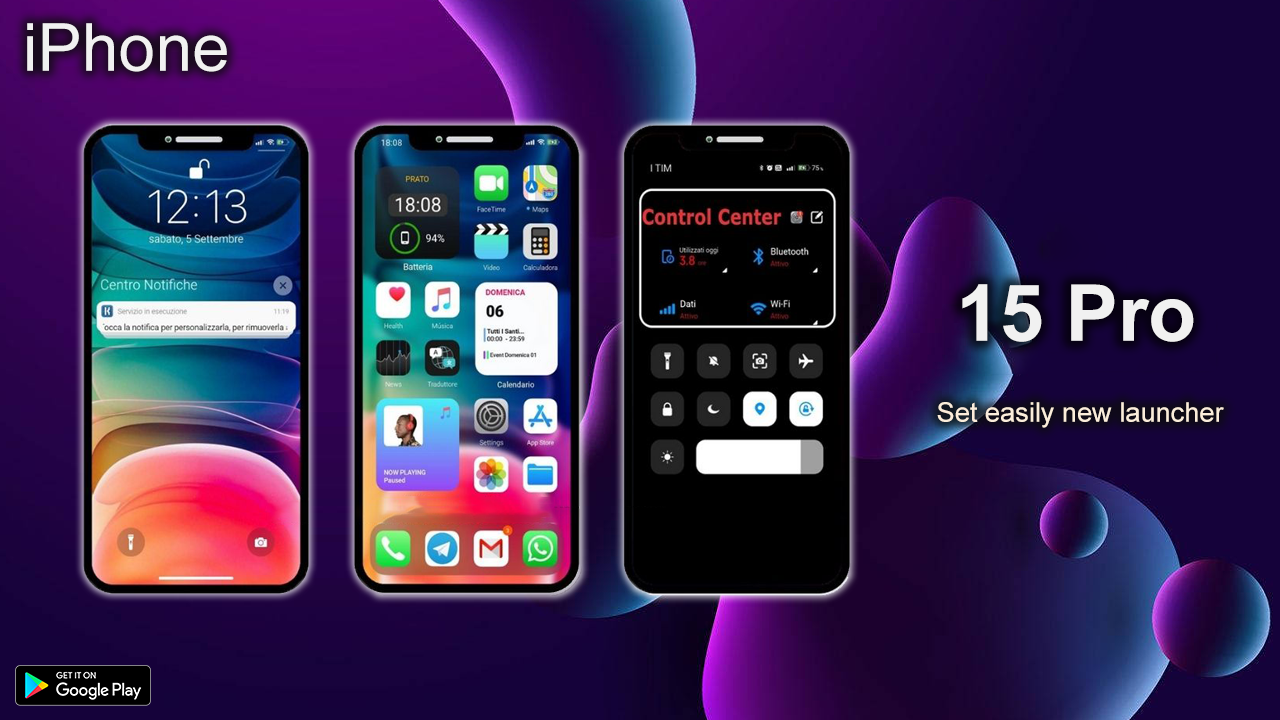 اسکرین شات 3 برنامه iPhone 15 Pro Theme: Wallpaper