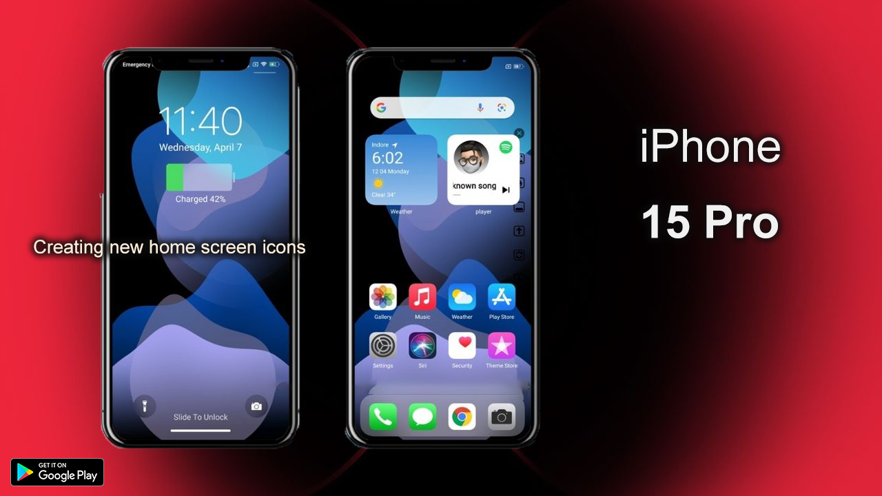 اسکرین شات 5 برنامه iPhone 15 Pro Theme: Wallpaper