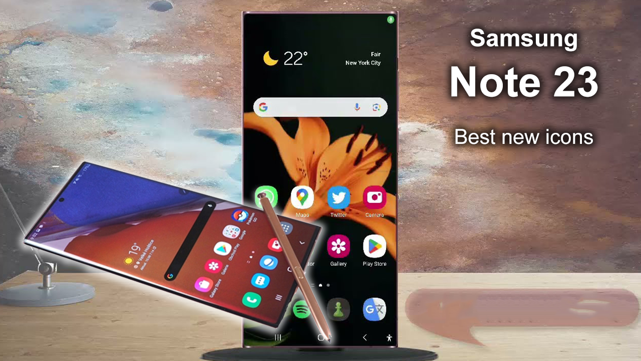 اسکرین شات 4 برنامه Samsung Note 23 Launcher Theme