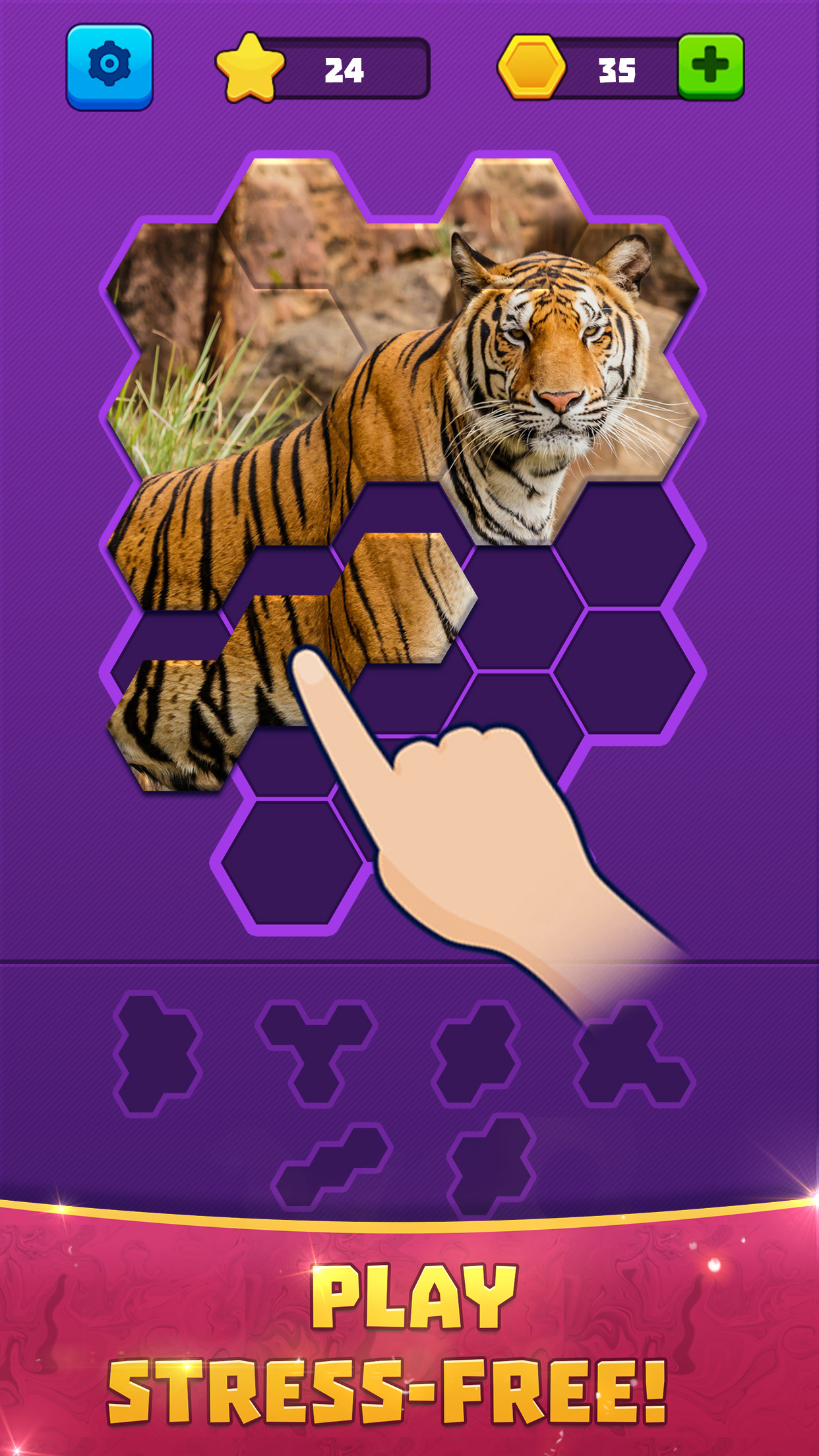 اسکرین شات 2 بازی Hex Block Jigsaw
