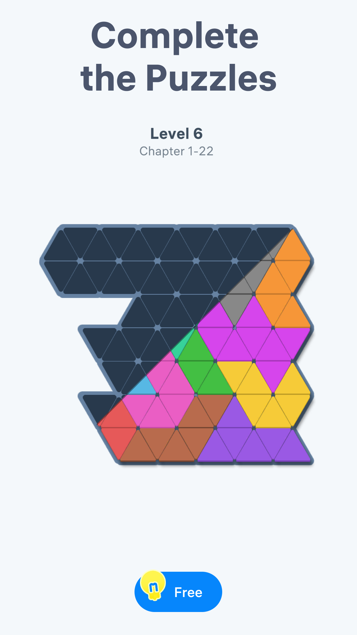 اسکرین شات 1 بازی Triangle Tangram: Block Puzzle