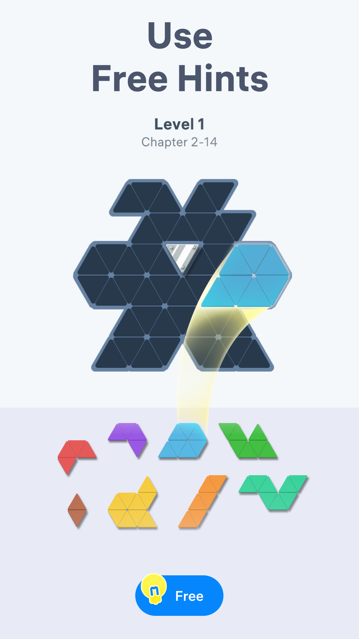 اسکرین شات 2 بازی Triangle Tangram: Block Puzzle