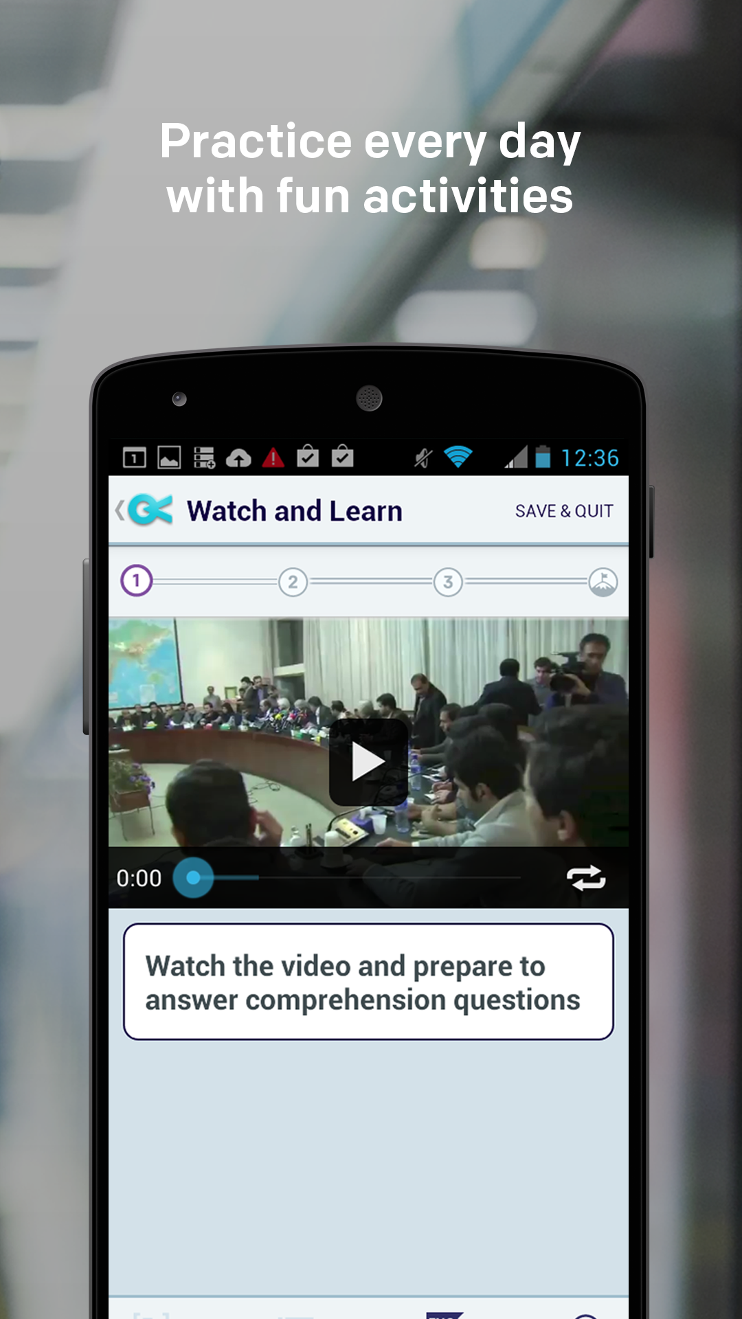 اسکرین شات 5 برنامه Learn English - Voxy