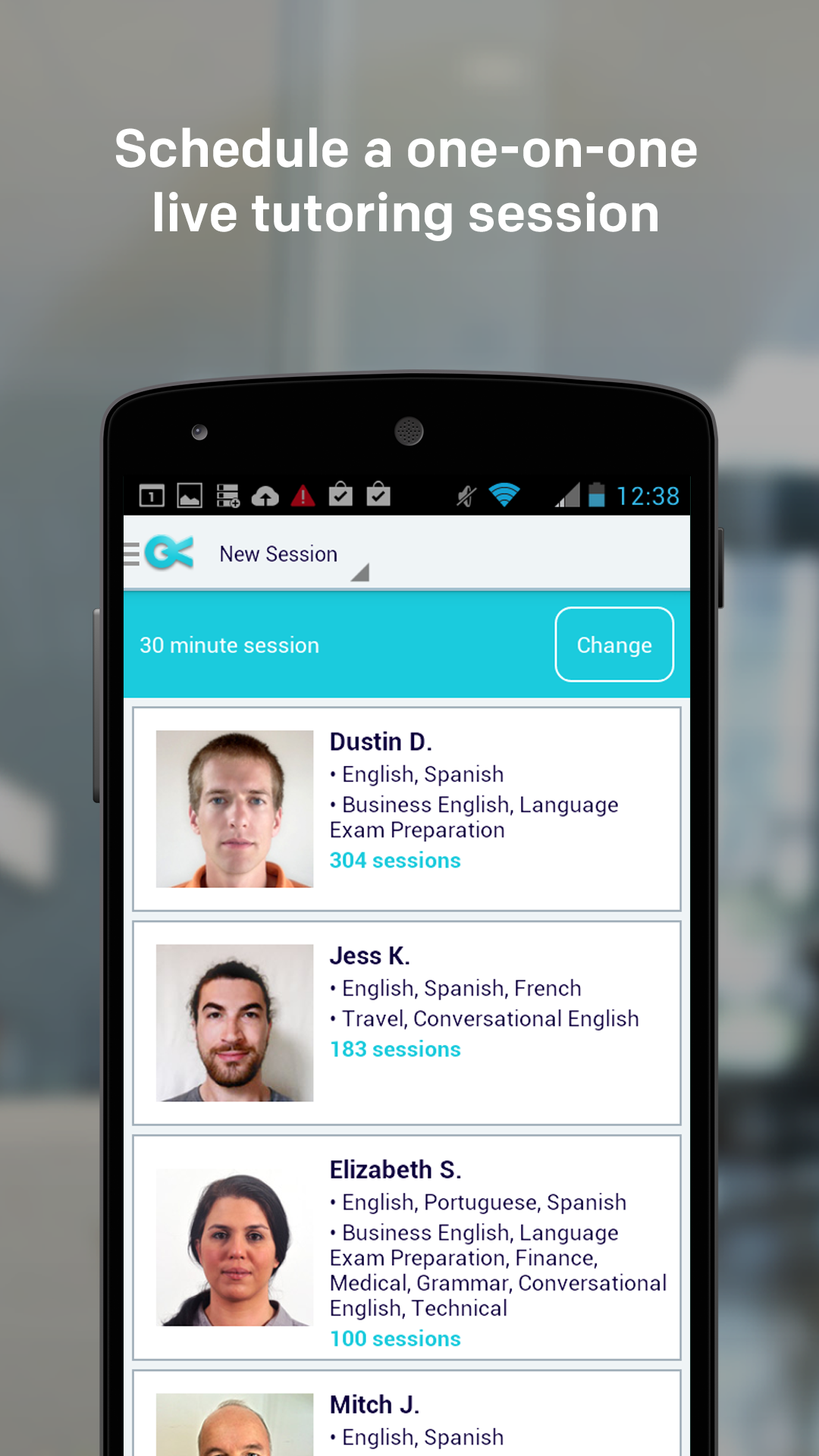 اسکرین شات 3 برنامه Learn English - Voxy