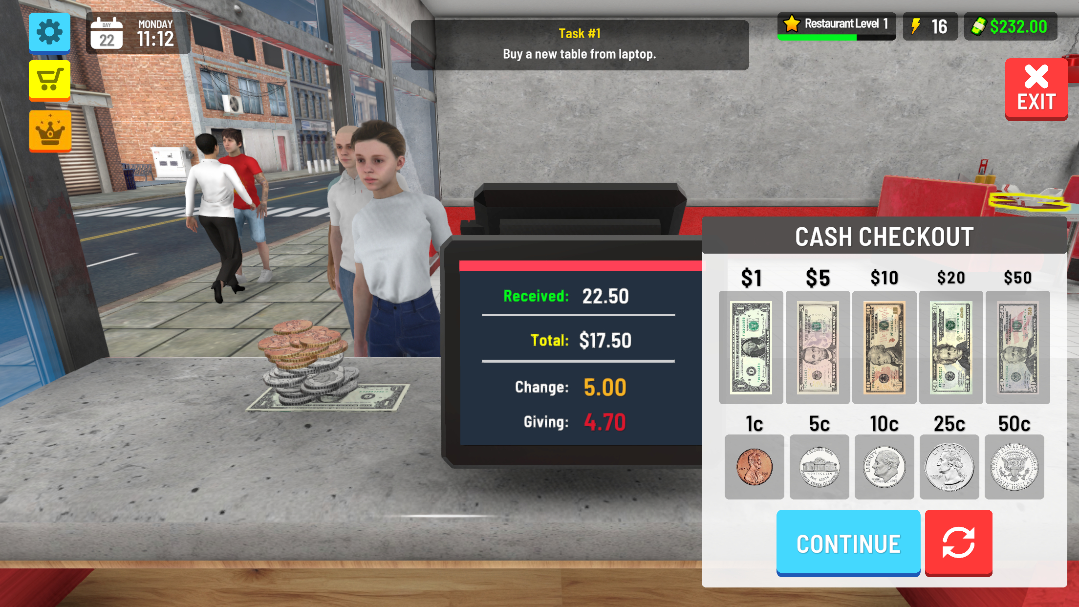 اسکرین شات 3 بازی Burger Station Simulator 3D!