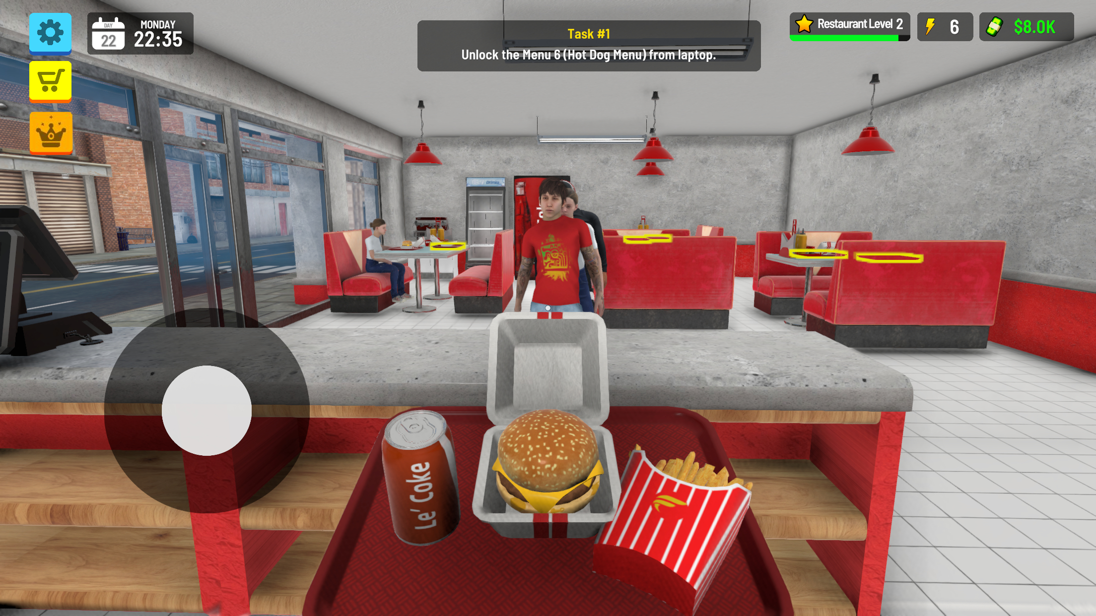اسکرین شات 1 بازی Burger Station Simulator 3D!