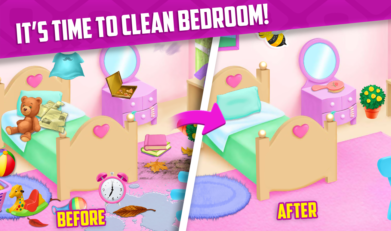 اسکرین شات 3 بازی Messy House Cleaning Game