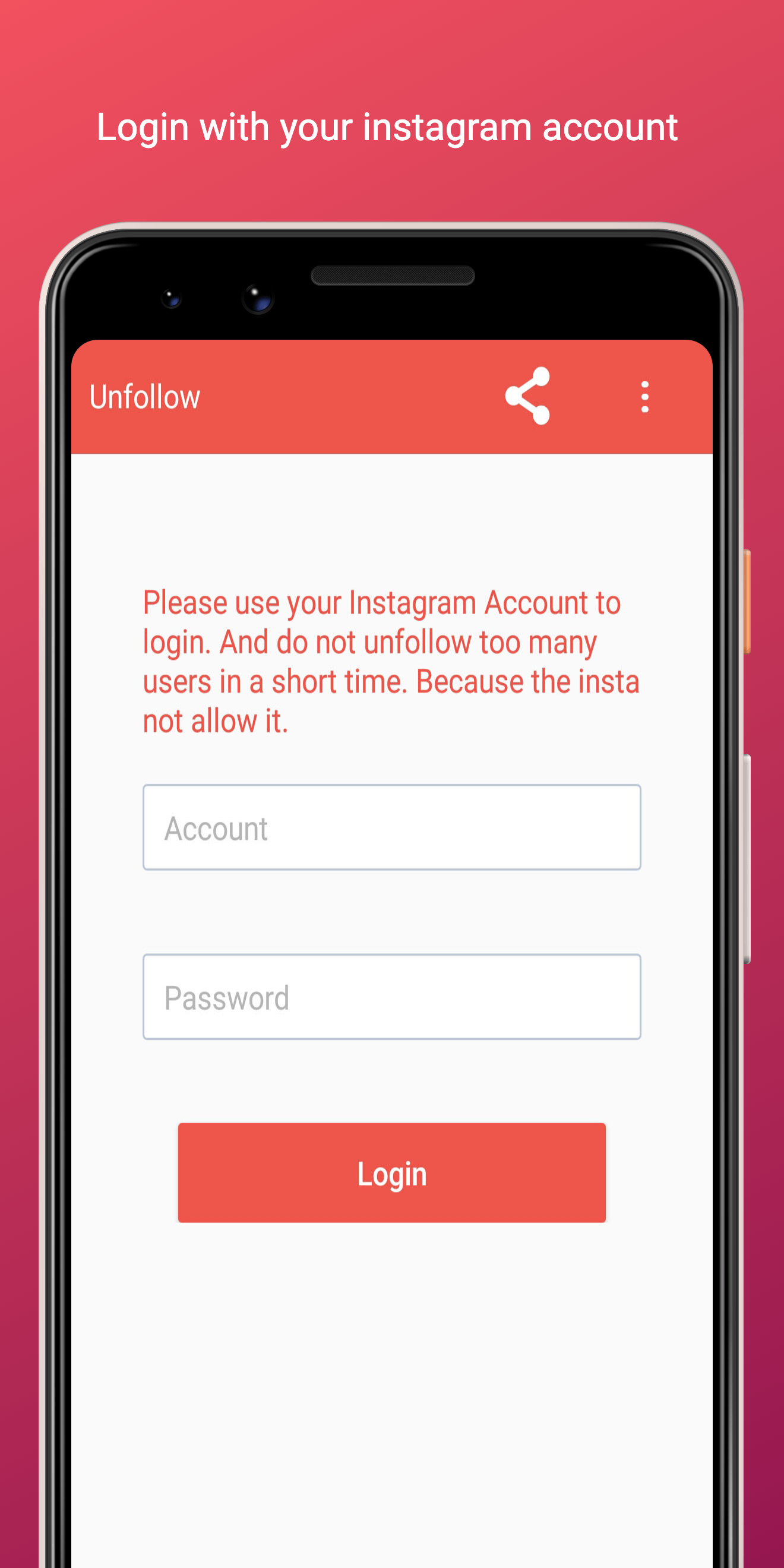 اسکرین شات 1 برنامه Unfollow Users - Unfollower