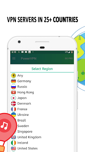 اسکرین شات 4 برنامه Free VPN : Power VPN - Unlimited VPN Hotspot