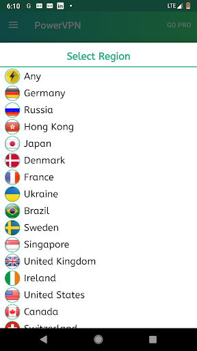اسکرین شات 7 برنامه Free VPN : Power VPN - Unlimited VPN Hotspot