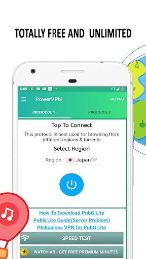اسکرین شات 2 برنامه Free VPN : Power VPN - Unlimited VPN Hotspot