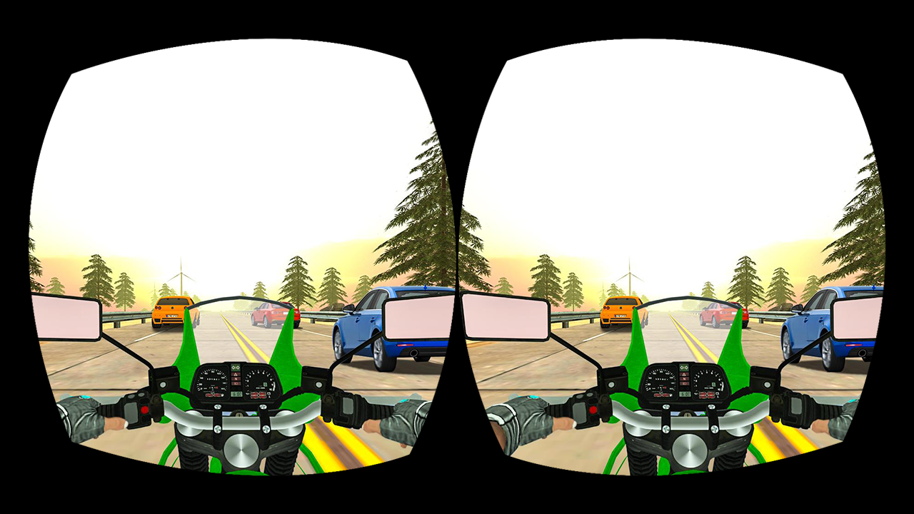 اسکرین شات 5 بازی VR Highway Traffic Bike Racer