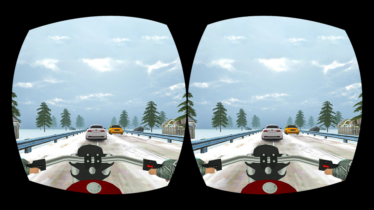 اسکرین شات 4 بازی VR Highway Traffic Bike Racer