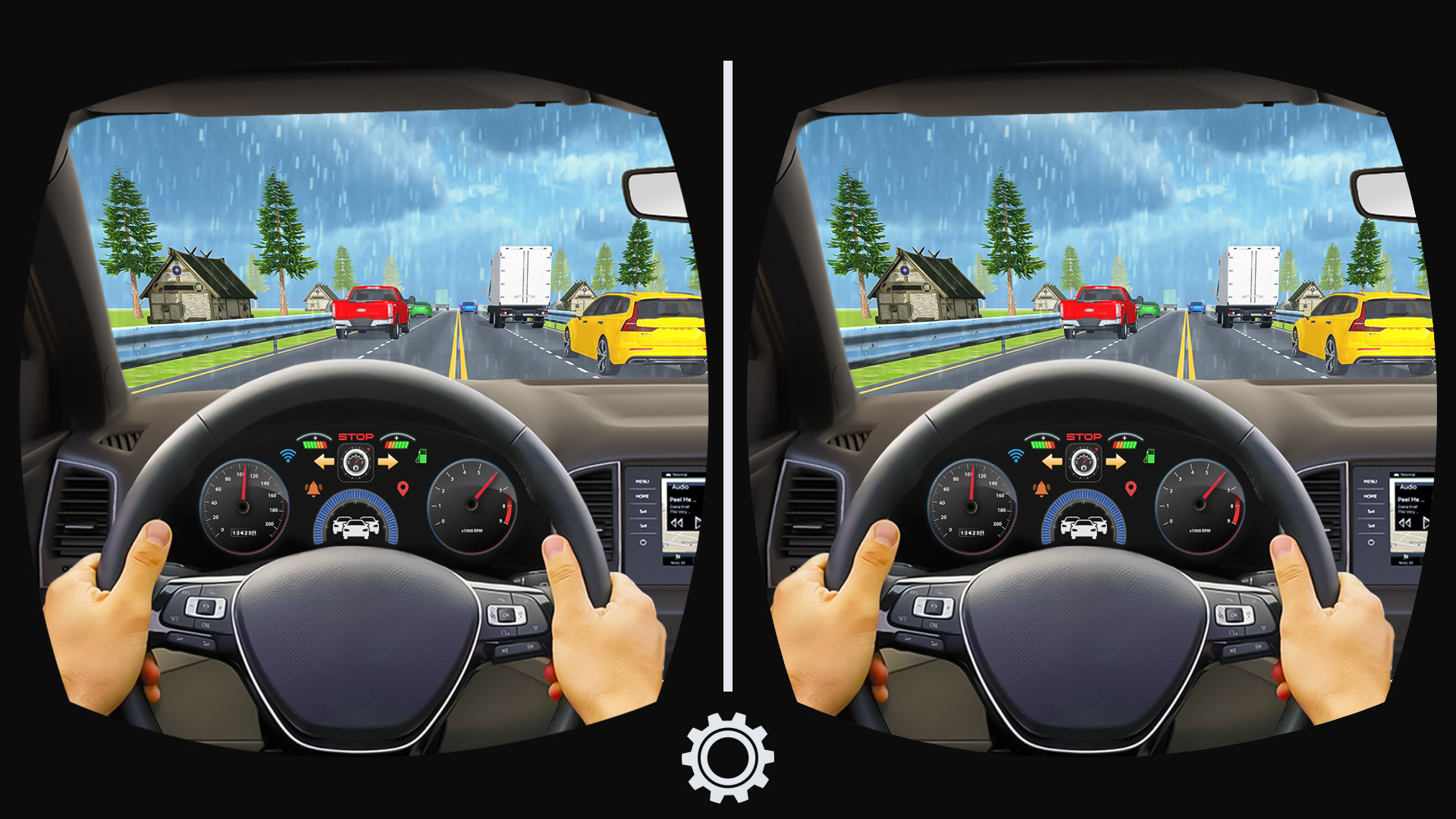 اسکرین شات بازی VR Traffic Racing In Car Drive 3